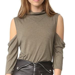 IRO JEANS Adama Top Shoulder Cutouts in Olive